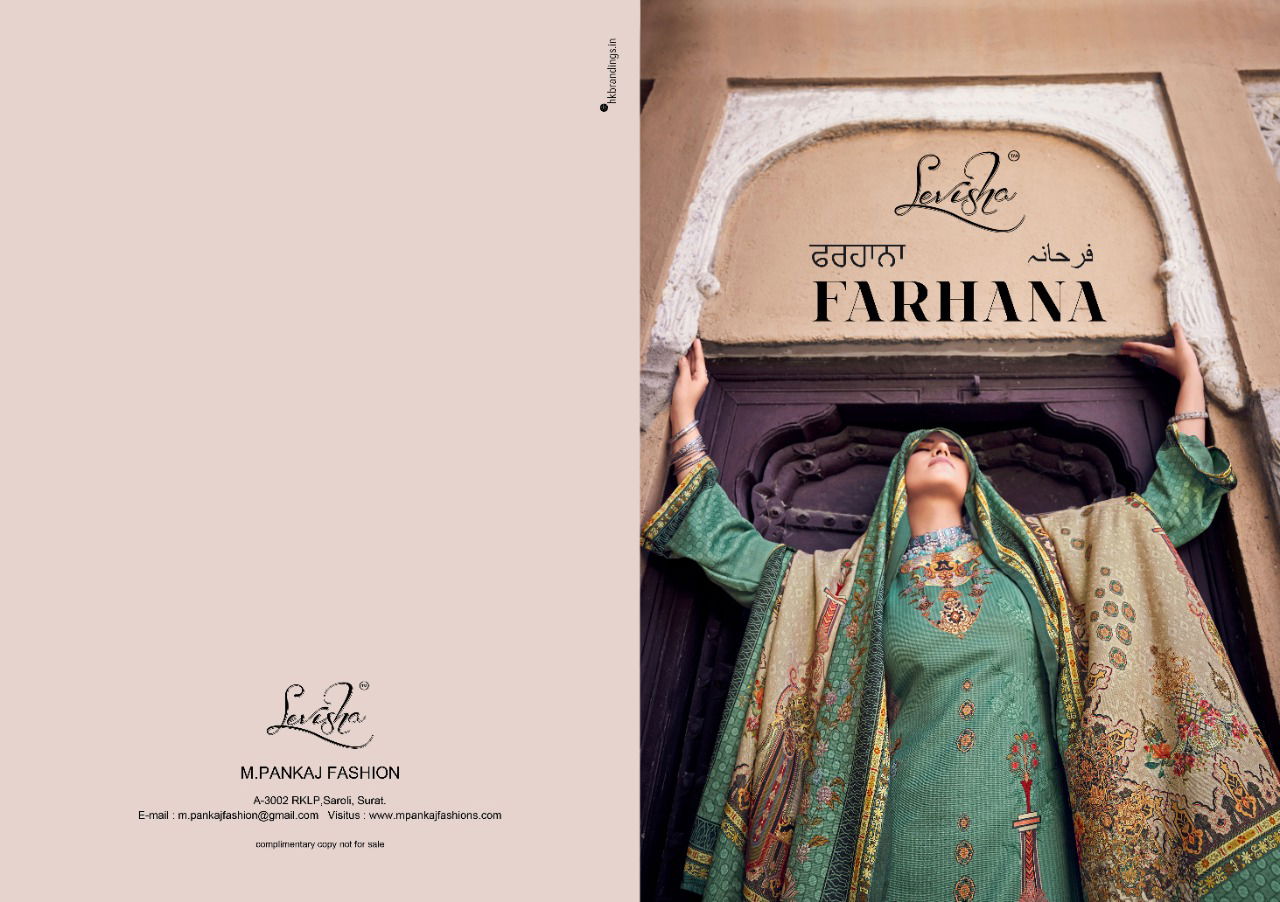  Levisha Farhana Pashmina Digital Printed Casual Wear Pakistani Dress Material Collection 